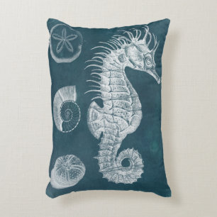 Coussins Décoratifs Azure Seahorse Study I