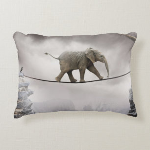 Coussins Décoratifs Baby Elephant Marche La Tightrope