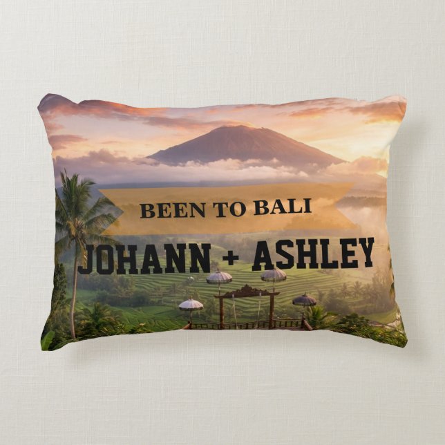 Coussins Décoratifs Bali Indonesia Travel Souvenir Throw Pillow (Devant)