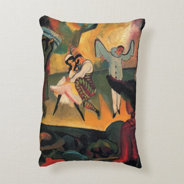 Coussins Décoratifs Ballets Russes, Ballet Russe d'Auguste Macke (Dos(Vertical))