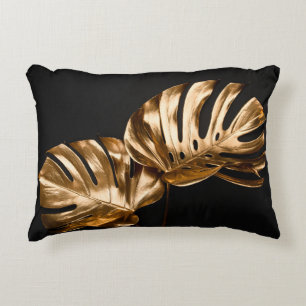 Coussins Décoratifs Bandeau botanique floral foncé moody ou arrière -