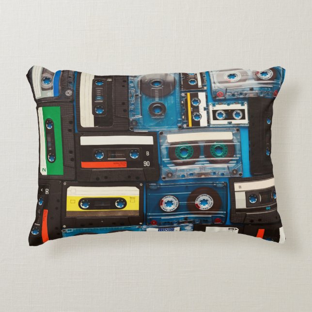 Coussins Décoratifs Bandes audio rétro (Devant)