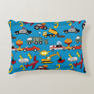 Coussins Décoratifs Bandes dessinées Camions Voitures Véhicules Avions