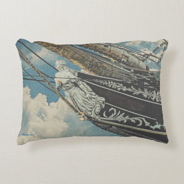 Coussins Décoratifs Barque Elissa Figurhead (Devant)