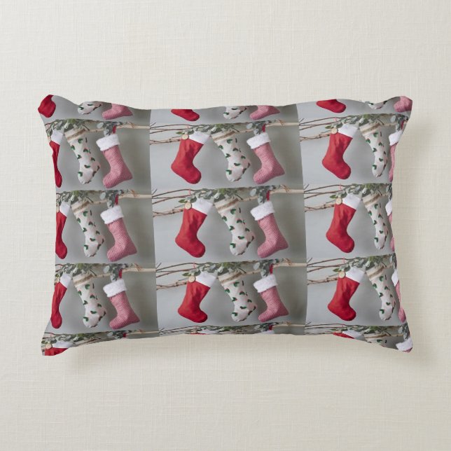 COUSSINS DÉCORATIFS BAS DE NOËL (Devant)