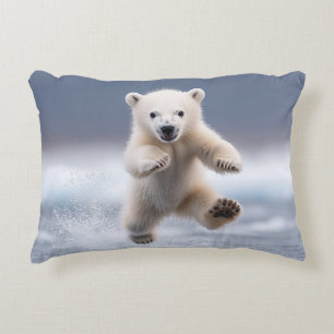 Coussins Décoratifs Bassin d'ours polaire amusant