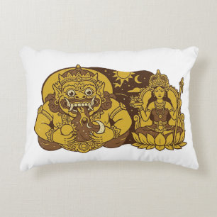 Coussins Décoratifs Batara Kala et Dewi Setesuyara