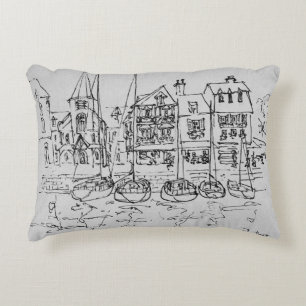 Coussins Décoratifs Bateaux dans le port de Honfleur Normandie, Fran