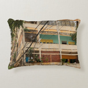 Coussins Décoratifs Bâtiment Vintage coloré - vietnamien, ancien,