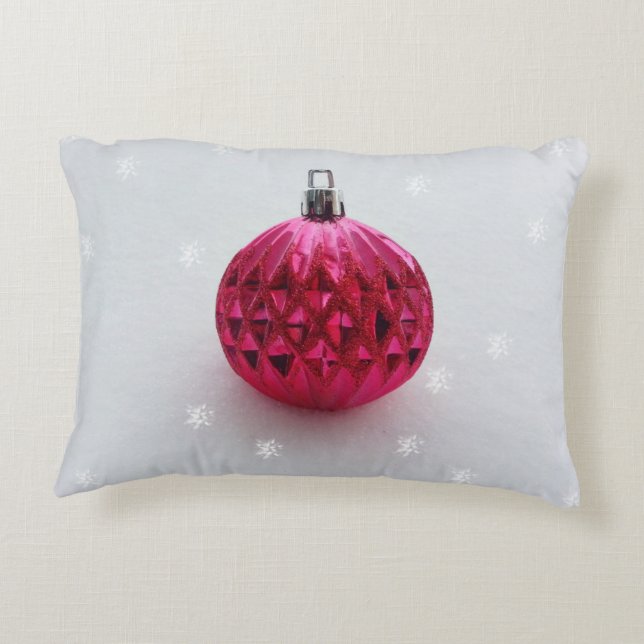 Coussins Décoratifs Bauve de Noël rose (Dos)