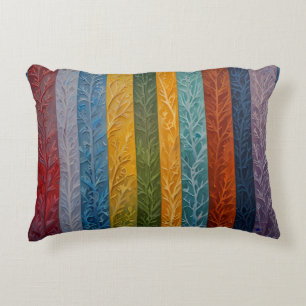 Coussins Décoratifs Beau cristal de glace multicolore plissé