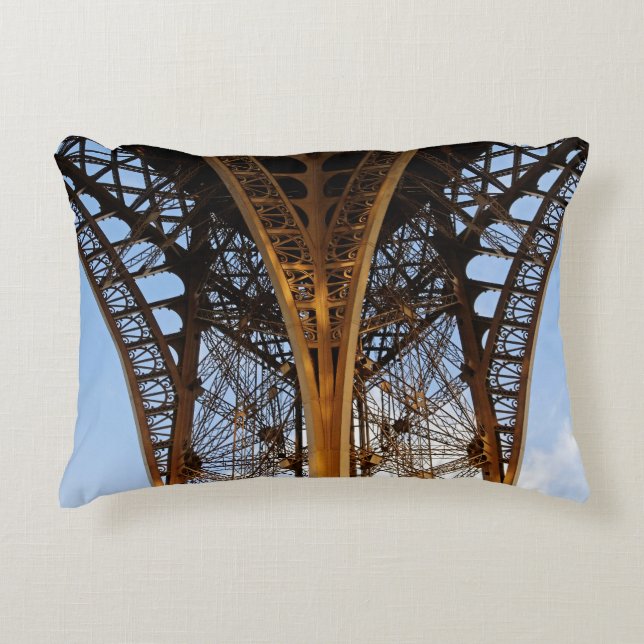 Coussins Décoratifs Beauté de la Tour Eiffel à Paris (Devant)