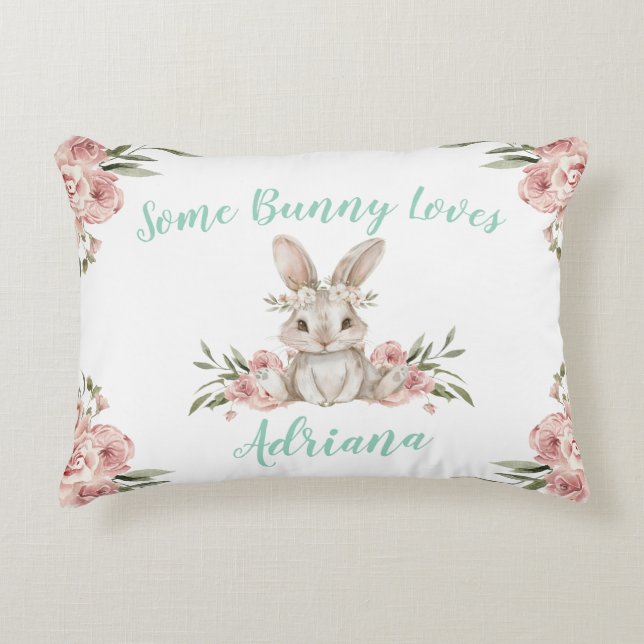 Coussins Décoratifs Bébé Lapin Un Lapin T'Aime (Devant)
