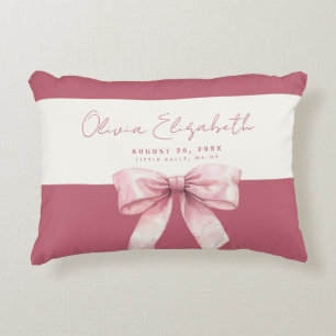 Coussins Décoratifs Bébé rose Bow fille