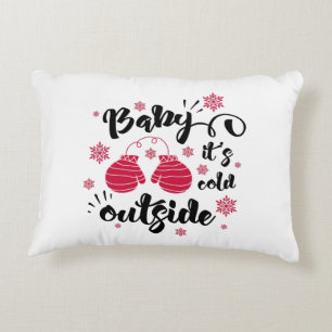 Coussins Décoratifs Bébé son froid dehors mignonette mittens hiver