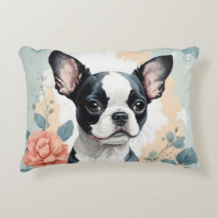 Coussins Décoratifs Bébés mignons animaux Boston Terrier Puppy