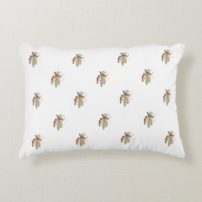 Coussins Décoratifs Bébés : Petit oiseau Kingfisher (OR.W.) - (Devant)