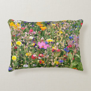 Coussins Décoratifs belle prairie colorée de fleurs sauvages