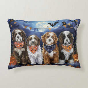 Coussins Décoratifs Bernedoodle Halloween Éffrayant