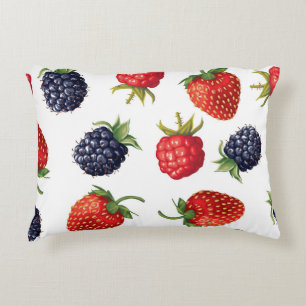 Coussins Décoratifs Berries réalistes Délicieux Motif sans couture