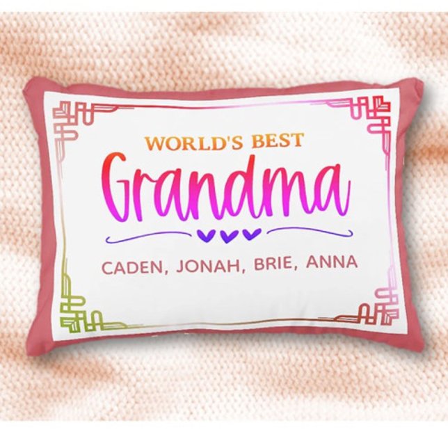 Coussins Décoratifs Best Grandma Gift! Personalized  (Créateur téléchargé)