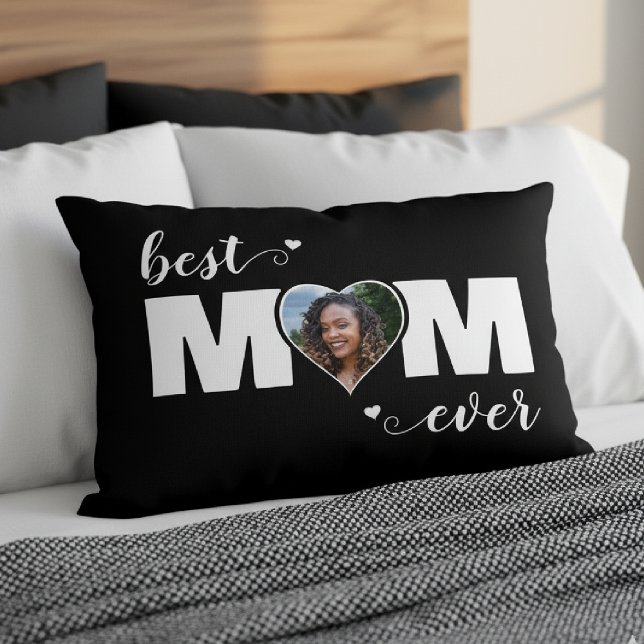 Coussins Décoratifs Best Mom Ever Heart Photo Mother's Day (Best Mom Ever Heart Photo Mother's Day Accent Pillow
)
