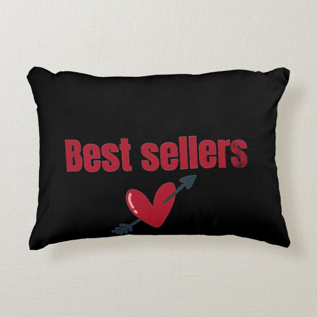 Coussins Décoratifs Best Sellers Valentine Heart Arrow T-Shirt (Devant)