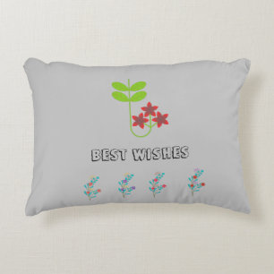 Coussins Décoratifs Best Wishes Flora Accent Pillow