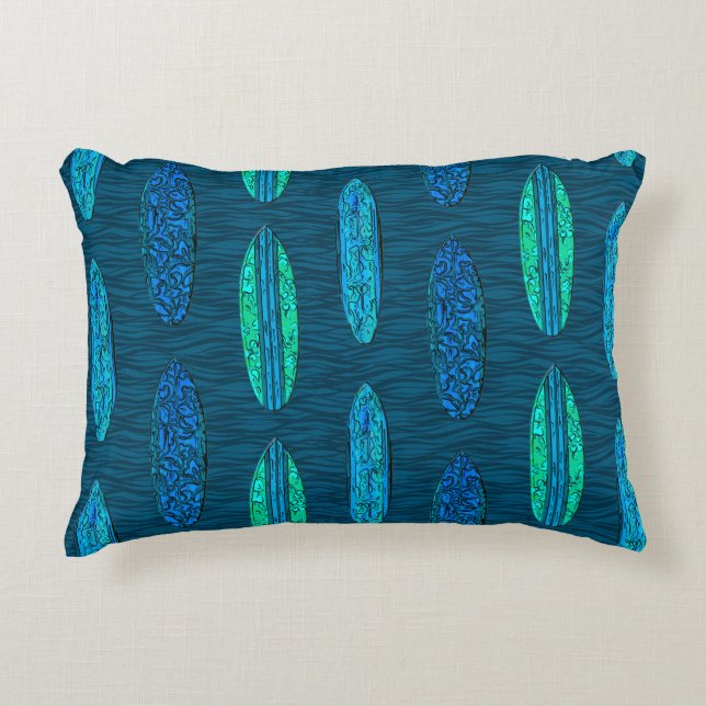 Coussins Décoratifs Big Wave Hawaii Surboards (Devant)