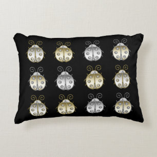 Coussins Décoratifs Bijoux Ladybugs Gold Silver Diamond
