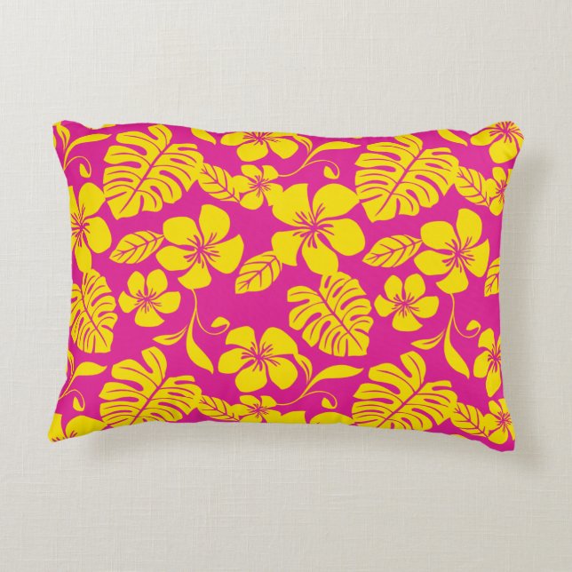COUSSINS DÉCORATIFS BIKINI ROSE (ROSE/JAUNE) (Dos)