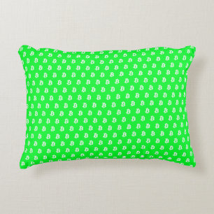 Coussins Décoratifs Bitcoin Vert Clair