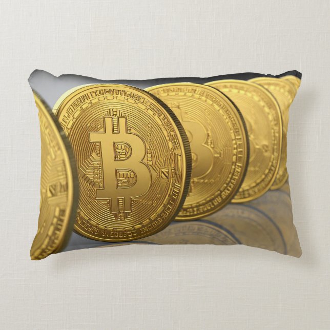 Coussins Décoratifs bitcoins (Devant)