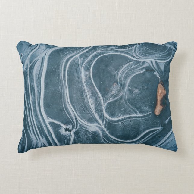 Coussins Décoratifs Black and gray abstract painting (Devant)