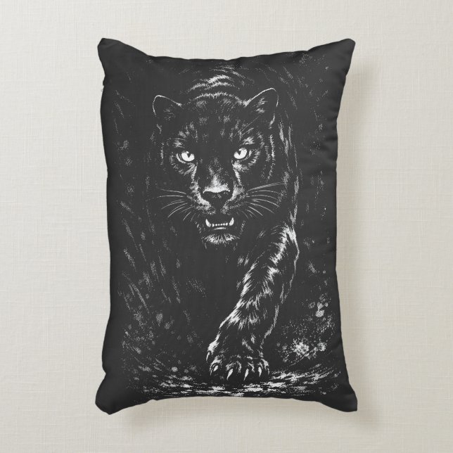 Coussins Décoratifs Black Panther — par BurnsInHell (Devant(Vertical))