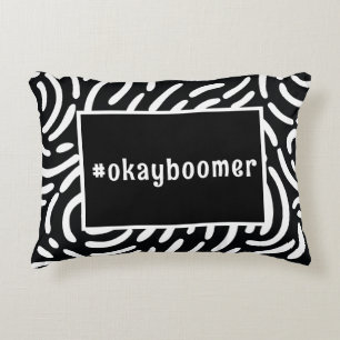 Coussins Décoratifs Black White Abstrait Motif Hashtag Dorm Room