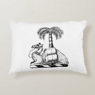 Coussins Décoratifs Blason Prépa Chameau Palmier Armoiries