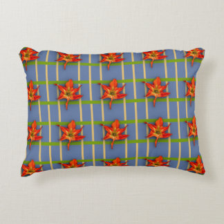 Coussins Décoratifs Bleu avec Amaryllis