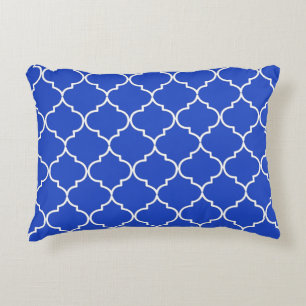Coussins Décoratifs Bleu & Blanc Méditerranéen Motif marocain