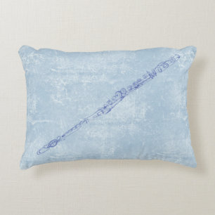 Coussins Décoratifs Bleu contexte texturisé cannelure d'effet de