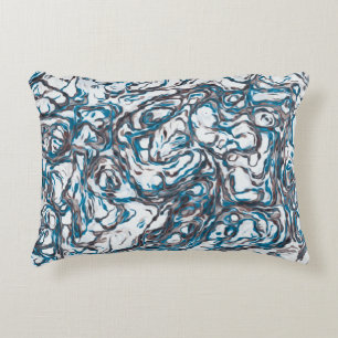 Coussins Décoratifs Bleu et marron