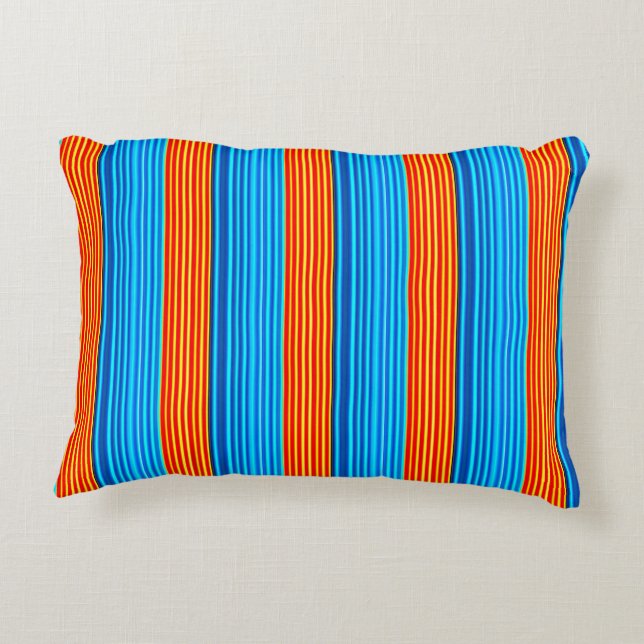 Coussins Décoratifs Bleu et orange (Dos)