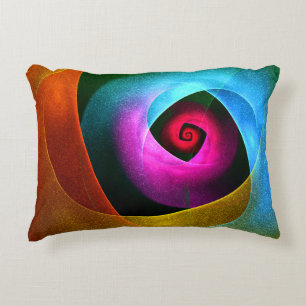 Coussins Décoratifs Bleu orange rose moderne Art Abstrait Motif #24