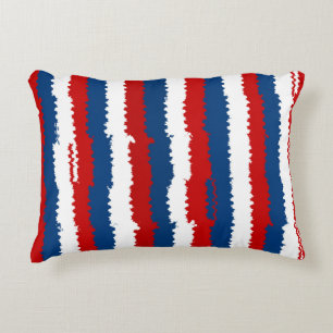 Coussins Décoratifs Bleu rouge Blancs