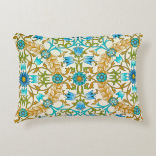 Coussins Décoratifs Bleu sarcelle et moutarde William Morris Vine Arts
