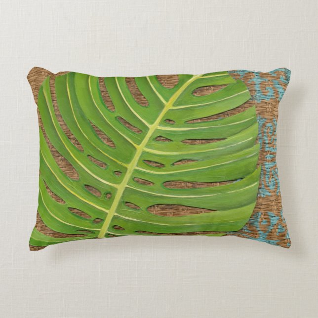 Coussins Décoratifs Bloquer l'impression de la paume sur l'Arrière - p (Devant)