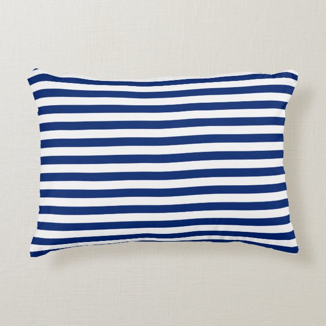 Coussins Décoratifs Blue and White Stripes (Devant)