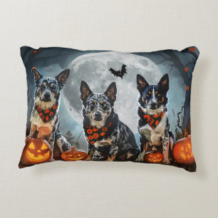 Coussins Décoratifs Blue Heeler Halloween Épouvantable