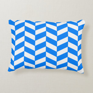 Coussins Décoratifs Blue Herringbone Azure