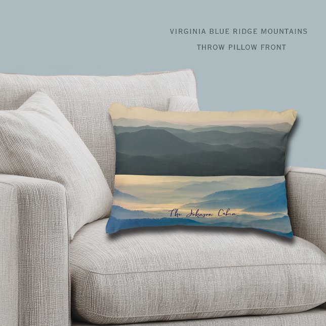 Coussins Décoratifs Blue Ridge Dusk to Dawn Virginia Accent Pillow (Créateur téléchargé)
